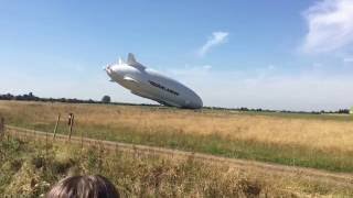 Airship crash Airlander 10 crashing into the ground cardington shed airship [upl. by Aed]