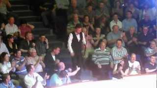 Ken Doherty Snooker entrance Goffs Co Kildare Snooker Legends 2012 [upl. by Mehcanem]