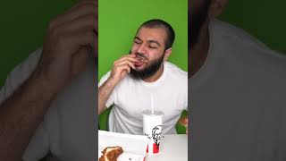 KFC FRIED CHICKEN Bottle Flip Food Challenge [upl. by Llebiram]