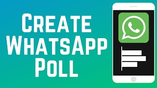 How to Create a Poll on WhatsApp 2024 [upl. by Delly]