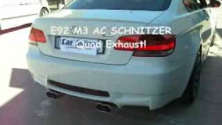 BMW E92 M3 AC SCHNITZER Exhaust [upl. by Orfinger254]