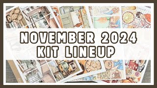 🍂November 2024 Kit Lineup  Caress Press Pink Planner Shop amp MORE [upl. by Eniluqcaj989]