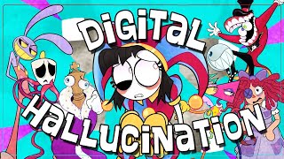 1 HOUR 【The Amazing Digital Circus Song】Digital Hallucination ft Lizzie Freeman and more Lyrics [upl. by Attehcram]