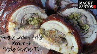 Lechon belly Simple recipe ni Macky Santos TV [upl. by Morita]