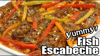 ESCABECHENG ISDA  SWEET AND SOUR Fish Galunggong Easy amp Tastiest recipe [upl. by Olympia]