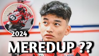 Fadillah Arbi Aditama Klasemen FIM JuniorGP Moto3 2024 kemunduran [upl. by Elatan]