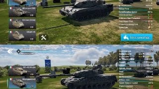 OF40mk2a and leopard 1a5 gameplay war thunder mobile [upl. by Anelim]