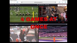 How to Watch FOUR SPORT GAMES AT ONE TIME WATCH 4 FOOTBALL GAMES AT ONCE [upl. by Dolphin]