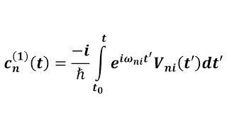 Time Dependent Perturbation Theory Part 2 Of 2 The Dyson Series  Quantum Mechanics [upl. by Adnovay]