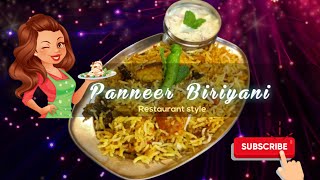 Panneer Biriyani Restaurant style  சுவையான பனீர் பிரியாணி tamil trending shorts food viral [upl. by Analram]