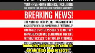 NDAA  La Loi de ladministration Obama instaurant le fascisme aux USA [upl. by Milde222]