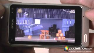 Angry Birds Rio for Nokia N8  Pocketnow [upl. by Rodolfo]