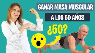 Cómo GANAR MASA MUSCULAR a los 50 AÑOS  Dieta ganar masa muscular a los 50  Nutrición deportiva [upl. by Yerffoj]