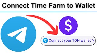 how to connect Time Farm bot to wallet in Telegram [upl. by Ocin]