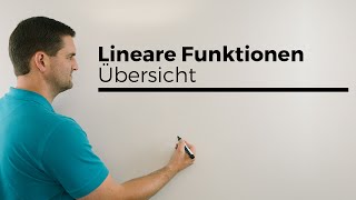 Lineare Funktionen Übersicht mit fast allem Geraden  Mathe by Daniel Jung [upl. by Zysk]