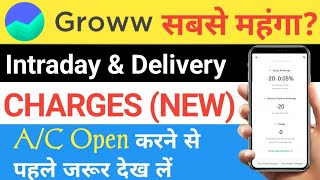 groww app charges in hindi 2024 groww intraday charges groww delivery charges [upl. by Billmyre89]