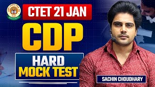 CTET 21 JAN CDP Hard Mock Test by Sachin choudhary live 8pm [upl. by Alby]