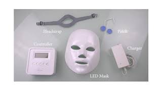 Déesse LED Spectrum Mask Tutorial  How to Use [upl. by Nimsaj]