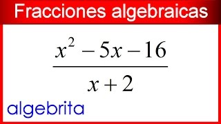 Reducir una fracción algebraica a expresión entera o mixta 132 [upl. by Lawler581]