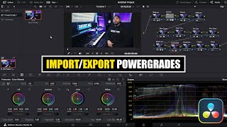 Export  Import Powergrades in DaVinci Resolve  How To Tutorial [upl. by Colston]