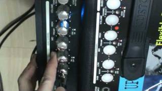 KUSTOM QUAD100DFX COMBO AMP DRIVE SOUNDwmv [upl. by Nonohcle]