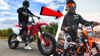 Why I Chose The CRF450R vs KTM EXC 450 For My Supermoto Build 🤔 [upl. by Dnana]