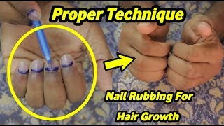 Nail Rubbing Proper Technique  Tip or Root Balayam Yoga For Hair Growth  ABF Tube [upl. by Suiram]