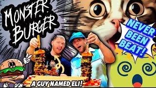 TOWERING EPIC BURGER CHALLENGE UNDEFEATED [upl. by Ahsatel]