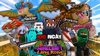 100 NGÀY TRỞ THÀNH BẬC THẦY RỒNG TRONG MINECRAFT LÀNG RỒNG  XÂY DỰNG ĐẾ CHẾ MỚI [upl. by Barna]