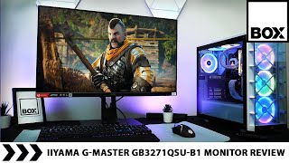 iiyama GB3271QSU B1 32quot Gaming Monitor Review  GMaster Red Eagle [upl. by Tavie]