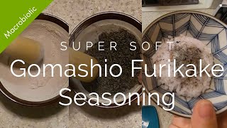 Macrobiotic How to make Goma Shio 🍚 Sesame Salt Seasoning♥ [upl. by Alyat633]