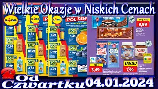 Lidl Nowa Gazetka Promocyjna od Czwartku 04012024 Najlepsze Okazje W Niskich Cenach [upl. by Treat]