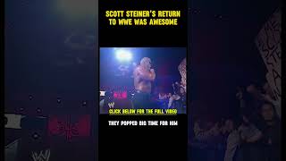 Scott Steiners Return to WWE Was Awesome wrestlinghistory wrestling wwe [upl. by Nide]