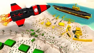 Bottle Rocket VS Toy Carrier  Epic GREEN ARMY MEN vs TAN Battle in Ravenfield [upl. by Divine760]