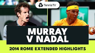 EPIC Rafael Nadal vs Andy Murray QuarterFinal 🔥  Rome 2014 Extended Highlights [upl. by Gnud149]