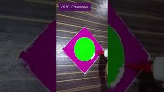 Latest Rangoli Designs  Rangoli for beginners shorts rangoli rangolishorts rangolivideo [upl. by Frierson]