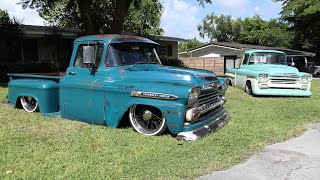 SICK CUSTOM BUILT OF TWO 1959 CHEVY APACHE  Chucksee Jaydabuilder amp Generation Oldschool [upl. by Auria]