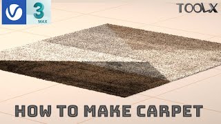 How To Make Carpet Using VrayFur in 3ds max  vray 5  3ds max 2022 [upl. by Siblee797]