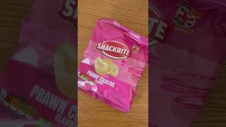 Snackrite prawn cocktail flavour crisps review [upl. by Enortna]