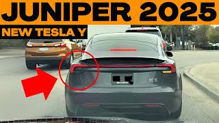 New Tesla Model Y Juniper 2025  New Charging System New Interior And Details Of The New Y [upl. by Aihsema]