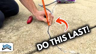 How To Properly Use Backer Rod To Fill Concrete Cracks [upl. by Farro136]