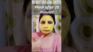 Daily face pack on glowing skin healthshortfeedbeauty recipe [upl. by Aerehs]