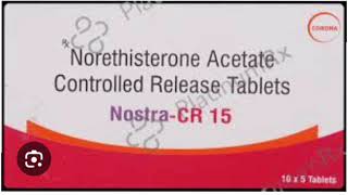 Nostra CR 15 Tablet Norethisterone Acetate Controlled Release Tablets [upl. by Otrevlig513]