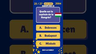 Quiz 6  Capitales des pays Européens  Série 16 à 18  quiz europe capitales culturegénérale [upl. by Thgiwd]