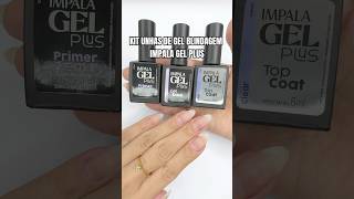 Unhas blindadas com Impala Gel Plus 😍 esmalteemgel manicure blindagem unhasdegel [upl. by Nnairol828]