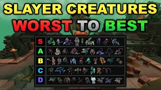 Slayer Creatures Ranked Worst to Best RuneScape 3 [upl. by Lazaro614]