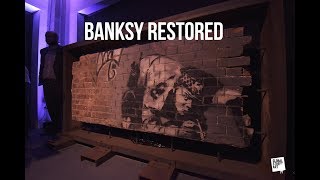 BANKSY RESTORED The Snorting Copper returns to Shoreditch [upl. by Aileen]