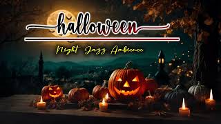 Halloween Coffee Shop  Ambience jazz music  Halloween Party Music [upl. by Latini]