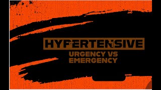 Hypertensive URGENCY vs Hypertensive EMERGENCY [upl. by Peter]