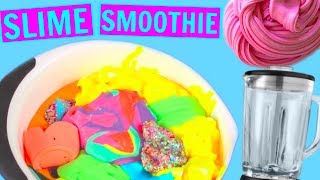 SLIME SMOOTHIE MIXING ALL OF MY SLIMES MIXING AND UNBOXING FANS SLIME [upl. by Odlaw898]